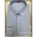 Chemise business teint en fil